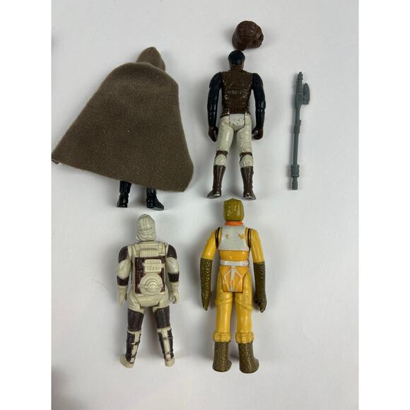 Vintage Kenner Star Wars Lot 30 Boba Leia Boushh Jawas + Vader Case